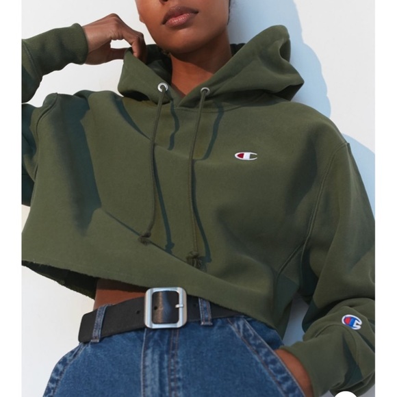 olive green champion jacket